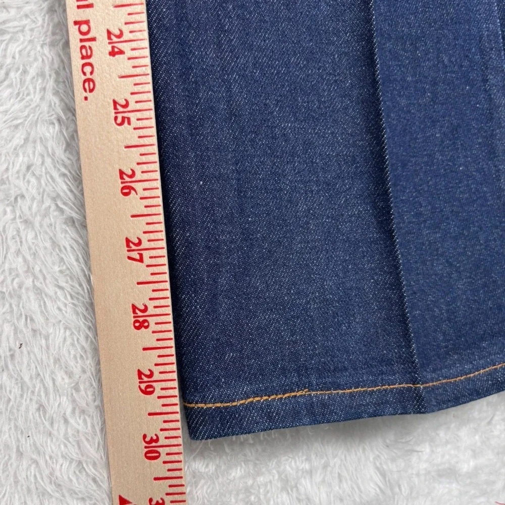 VINTAGE 90s Levis 517 Bootcut Jean Men 38x30 Dark Blue ORANGE TAB Made USA 20517